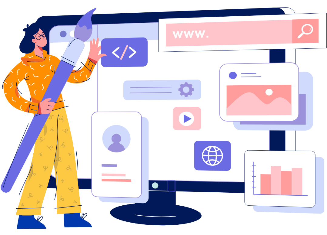 Ilustrație dezvoltare web